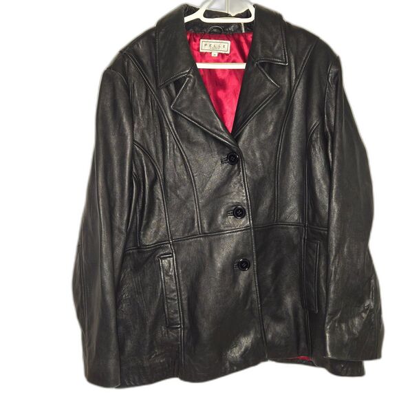 Pelle Studio Jackets & Blazers - Pelle Studio Wilsons Leather Black Leather Blazer Jacket Women's 3X